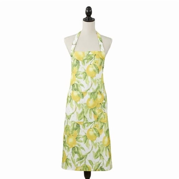 Saro Lifestyle 1528.M2436 24 x 36 in. Printed Lemon Kitchen Apron