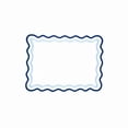 thumbnail image 1 of Saro Lifestyle 6167.BL1420B 20 x 14 in. Eco Scallop Border Rectangle Placemat, Blue - Set of 4, 1 of 1