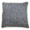 thumbnail image 1 of Saro Lifestyle 2047.NB22SD 22 in. Shimmering Fringe Down Filled Pillow, Navy Blue, 1 of 1