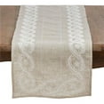 thumbnail image 1 of Saro Lifestyle 2053.N1668B Embroidered Table Runner with Botanical Design, Natural, 1 of 4