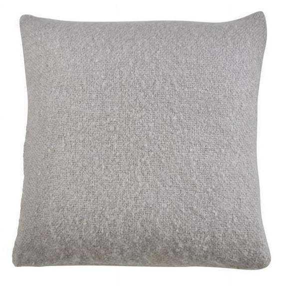 Saro Lifestyle 215.GY22SC 22 in. Faux Mohair Pillow Cover, Gray