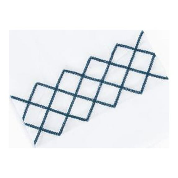 Saro Lifestyle 23560.NB1422 14 x 22 in. Diamond Design Guest Towel, Navy Blue - Set of 4