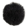 thumbnail image 1 of Saro Lifestyle 3564.BK16R 16 in. Mongolian Lamb Fur Throw Round Pillow with Poly Filling, Black, 1 of 1