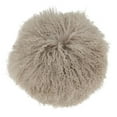 thumbnail image 1 of Saro Lifestyle 3564.FG13R 13 in. 100 Percent Wool Mongolian Lamb Fur Throw Pillow with Poly Filling, Fog, 1 of 1