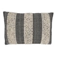 thumbnail image 1 of Saro Lifestyle 4110.BN1624BC 16 x 24 in. Rustic Charm Striped Throw Pillow Cover, Black & Natural, 1 of 3