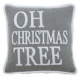 thumbnail image 1 of Saro Lifestyle 5411.GY16SD 16 in. Oh Christmas Tree Down Filled Pillow, Gray, 1 of 1