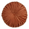 thumbnail image 1 of Saro Lifestyle 6005.RU14R 14 in. Round Velvet Pintucked Throw Poly Filled Pillow, Rust, 1 of 6