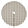 thumbnail image 1 of Saro Lifestyle 6071.G53R 53 in. Plaid Pom Pom Tree Skirt, Green, 1 of 1