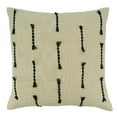 thumbnail image 1 of Saro Lifestyle 6260.BK20SC 20 x 20 in. Frayed Stitch Line Throw Pillow Cover, Black, 1 of 1