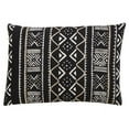 thumbnail image 1 of Saro Lifestyle 661P.BK1420B 14 x 20 in. Mud Cloth Throw Down Filled Pillow, Black, 1 of 1