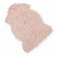 thumbnail image 1 of Saro Lifestyle 706.RS2435 24 x 35 in. Plush Faux Mongolian Fur Rug, Rose, 1 of 1
