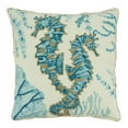 thumbnail image 1 of Saro Lifestyle 7124.A20SC 20 in. Sea Horse Throw Square Pillow Cover, Aqua, 1 of 1