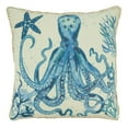 thumbnail image 1 of Saro Lifestyle 7125.NB20SC 20 in. Octopus Throw Square Pillow Cover, Navy Blue, 1 of 1