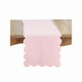 thumbnail image 1 of Saro Lifestyle 8123.P1672B 72 x 16 in. Scalloped Rectangle Table Runner, Pink, 1 of 1