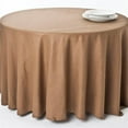 thumbnail image 1 of Saro Lifestyle 7417.BZ132R 132 in. Lumina Round Classic Shimmer Linen Blend Round Tablecloth - Bronze, 1 of 5