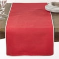 thumbnail image 1 of Saro Lifestyle 808.CX1672B 16 x 72 in. Rectangle Classic Table Runner with Piping, Coral, 1 of 5