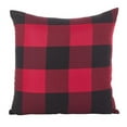 thumbnail image 1 of Saro Lifestyle 9025P.R20SP 20 in. Buffalo Check Plaid Design Cotton Poly Filled Throw Pillow, Red, 1 of 5