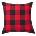 thumbnail image 1 of Saro Lifestyle 9025P.R28SC 28 in. Buffalo Plaid Floor Pillow, Red, 1 of 1