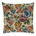 thumbnail image 1 of Saro Lifestyle 9107.M18SP 18 in. Jacquard Flower Square Poly-Filled Pillow, Multi Color, 1 of 1