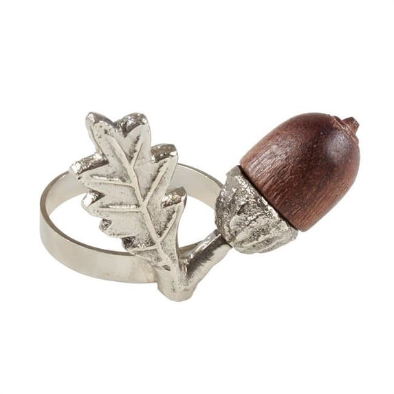 Saro Lifestyle Acorn Table Napkin Ring (Set of 4)