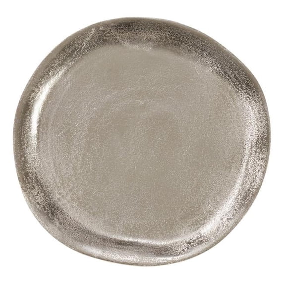 Saro Lifestyle Aluminum Charger Plates (Set of 4) Silver - 4 Piece