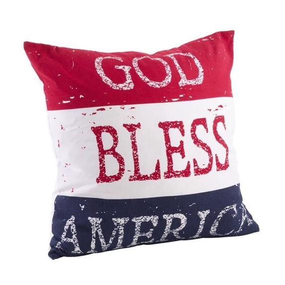 Saro Lifestyle American Flag Throw Pillow