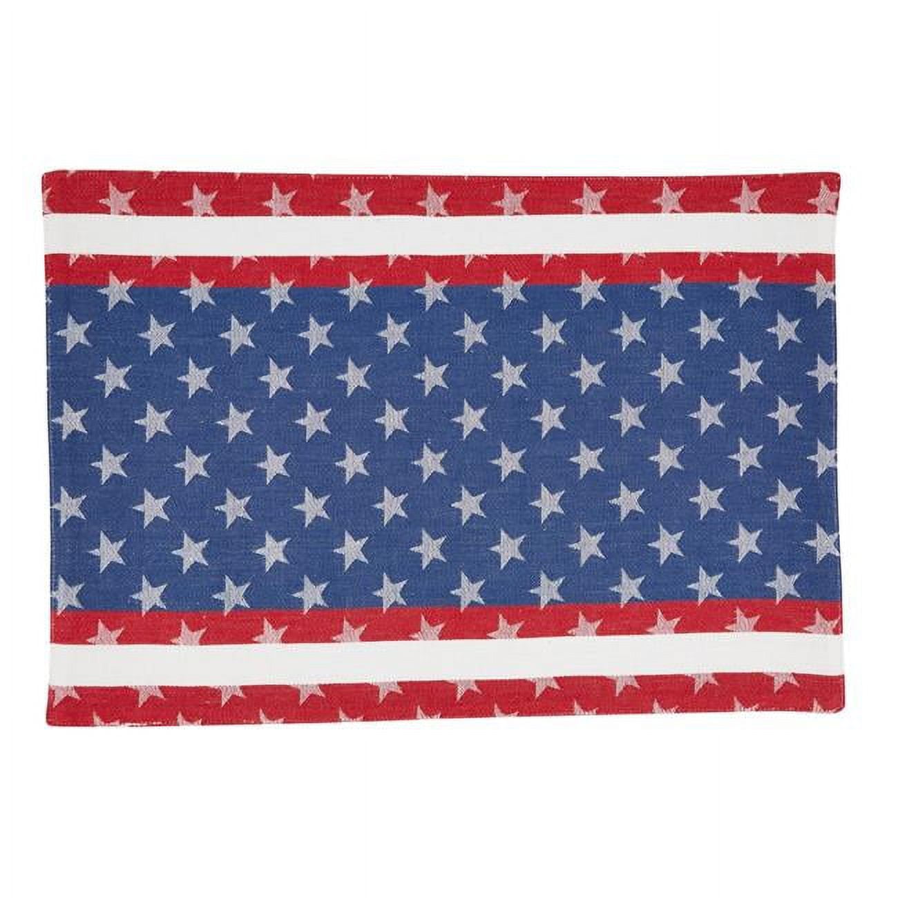 Americana Cotton Rectangular Patriotic Placemats Set of 4