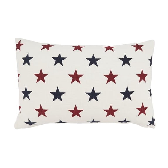Saro Lifestyle Americana Stars Poly Filled Throw Pillow