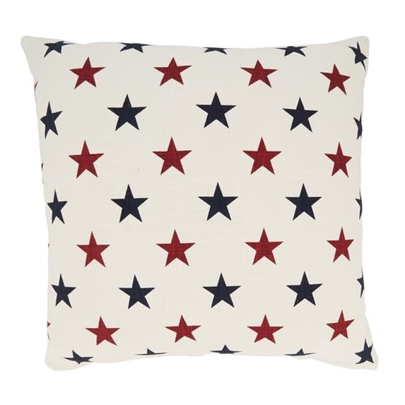 Saro Lifestyle Americana Stars Throw Pillow Cover