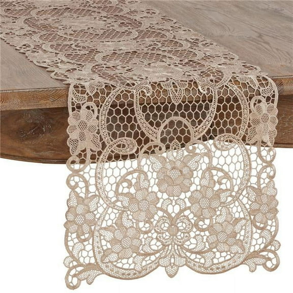 Saro Lifestyle Antique Lace Table Runner