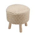 thumbnail image 1 of Saro Lifestyle Artisanal Jute and Cotton Woven Stool, 1 of 1
