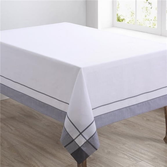 Saro Lifestyle Banded Border Tablecloth