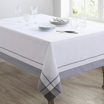 Saro Lifestyle Banded Border Tablecloth