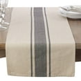 thumbnail image 1 of Saro Lifestyle Banded Design Table Runner 16"x72", 1 of 5