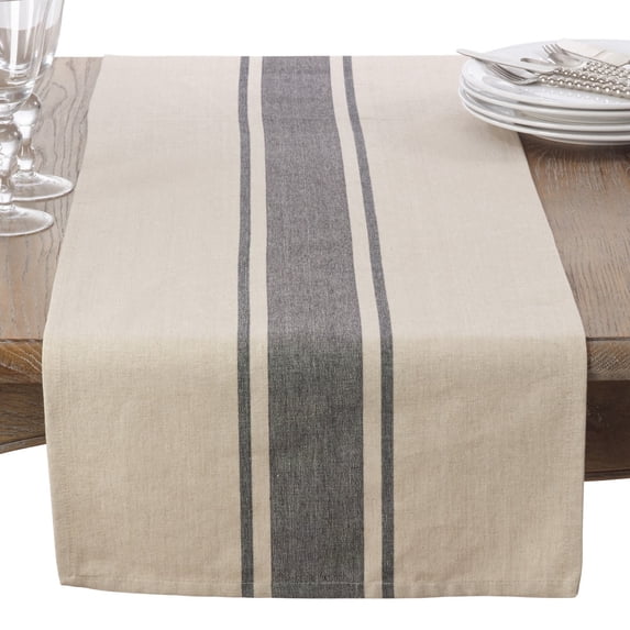 Saro Lifestyle Banded Design Table Runner 16"x72"