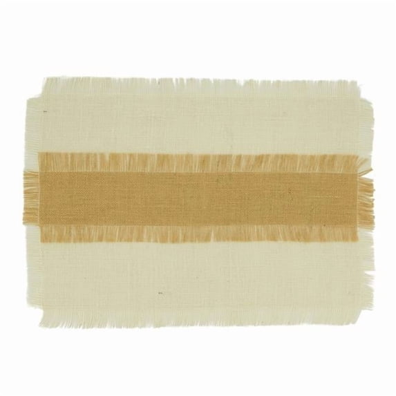 Saro Lifestyle Banded Jute Placemat (Set of 4)