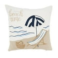 thumbnail image 1 of Saro Lifestyle Beachy Daydreams Poly Filled Throw Pillow, 1 of 1