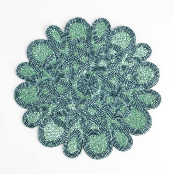 Saro Lifestyle Beaded Design Placemats (set of 4)