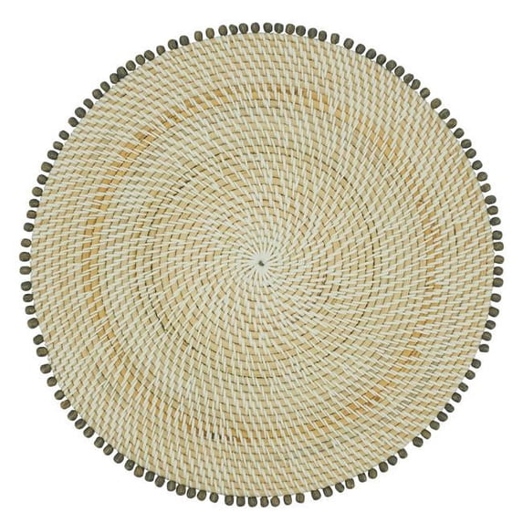 Saro Lifestyle Beaded Edge Placemat (Set of 4)