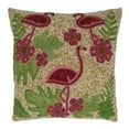 thumbnail image 1 of Saro Lifestyle Beaded Flamingo Poly Filled Throw Pillow, 1 of 1