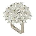 thumbnail image 1 of Saro Lifestyle Beaded Floral Napkin Ring (Set of 4), 1 of 5
