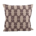 thumbnail image 1 of Saro Lifestyle Beaded Knotted 18-inch Down Filled Throw Pillow Chocolate, 1 of 3