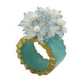 thumbnail image 1 of Saro Lifestyle Beaded Petal Delight Resin Napkin Ring (Set of 4), 1 of 5
