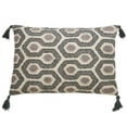 thumbnail image 1 of Saro Lifestyle Block Print Modern Down Filled Throw Pillow, 1 of 1