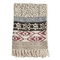 thumbnail image 1 of Saro Lifestyle Block Print Throw Blanket, 1 of 1