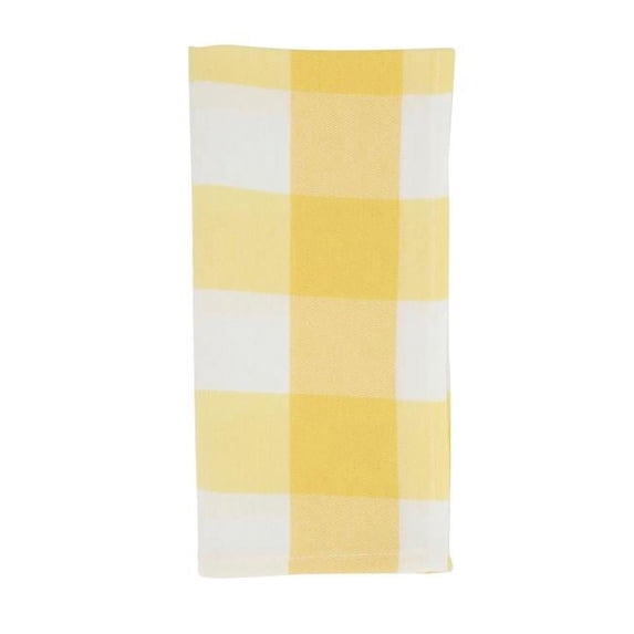 Saro Lifestyle Buffalo Plaid Cotton Blend Table Napkin (Set of 4)