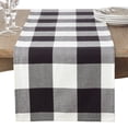 thumbnail image 1 of Saro Lifestyle Buffalo Plaid Design Cotton Table Runner, 1 of 5
