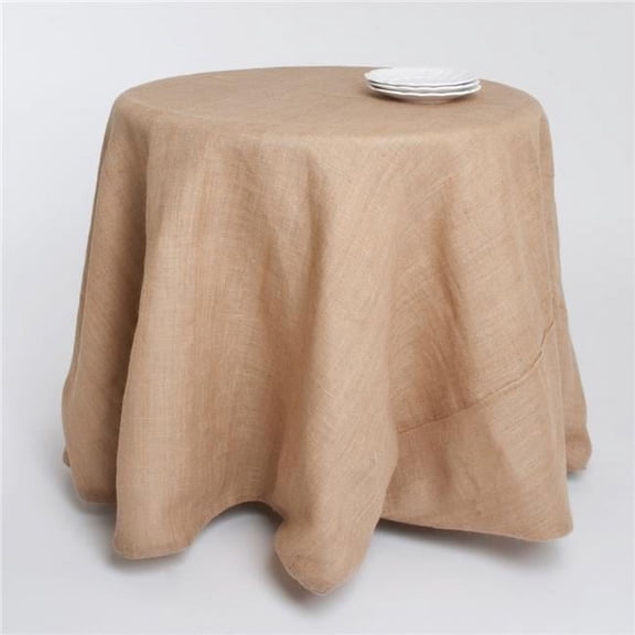 Saro Lifestyle Burlap Jute Tablecloth