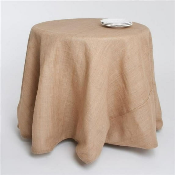 Saro Lifestyle Burlap Jute Tablecloth
