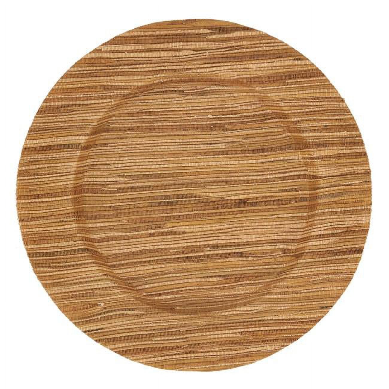 Natural Water Hyacinth Round Charger Plates Set of 4